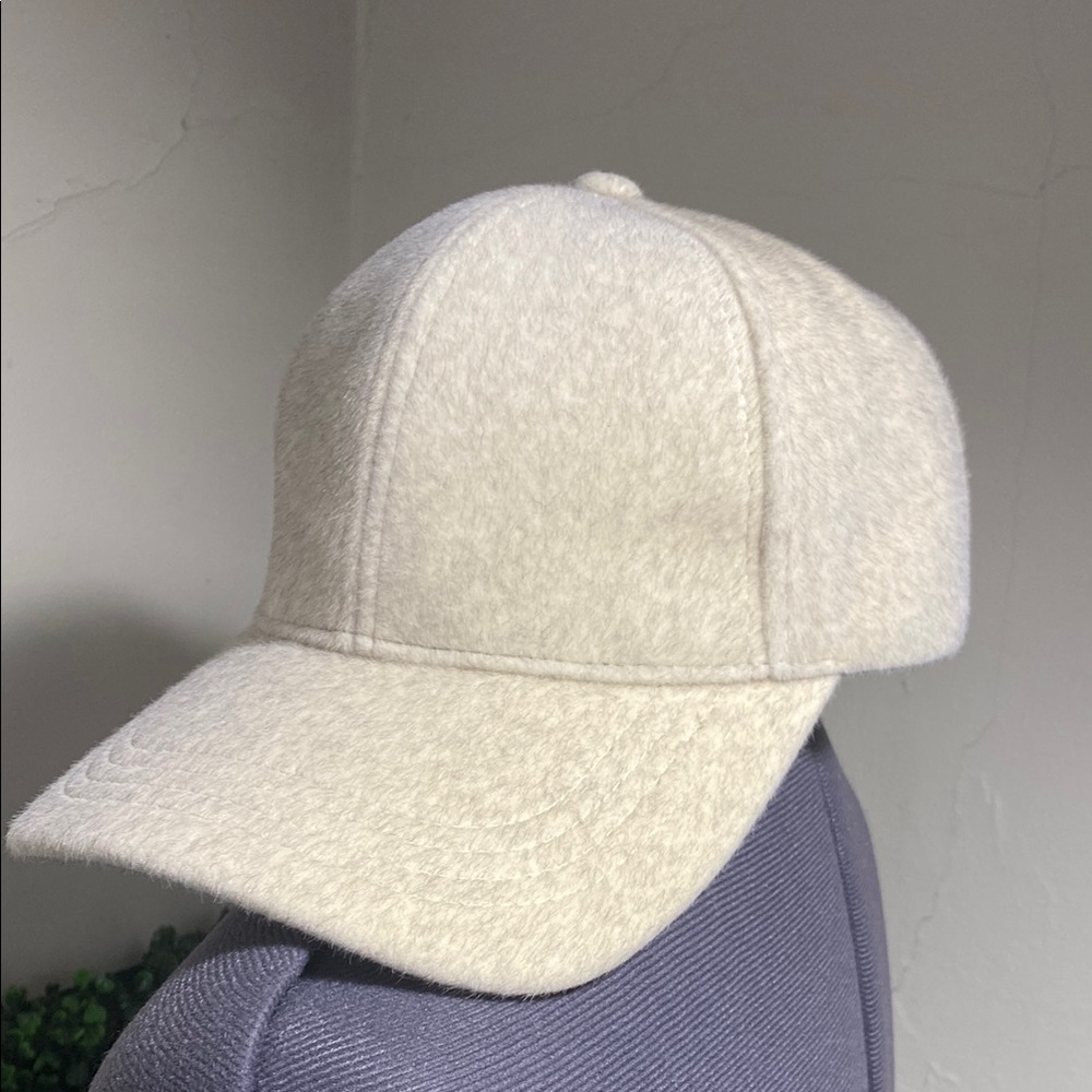 Hudson Jeans Cream Wool Cap